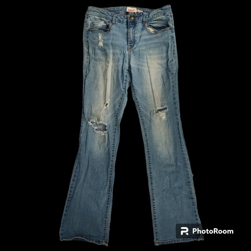 BONGO Boot Cut Distressed Jeans Size 12